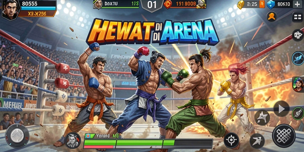 Tampilan menangkap aksi pertarungan seru di <strong>8055</strong>.