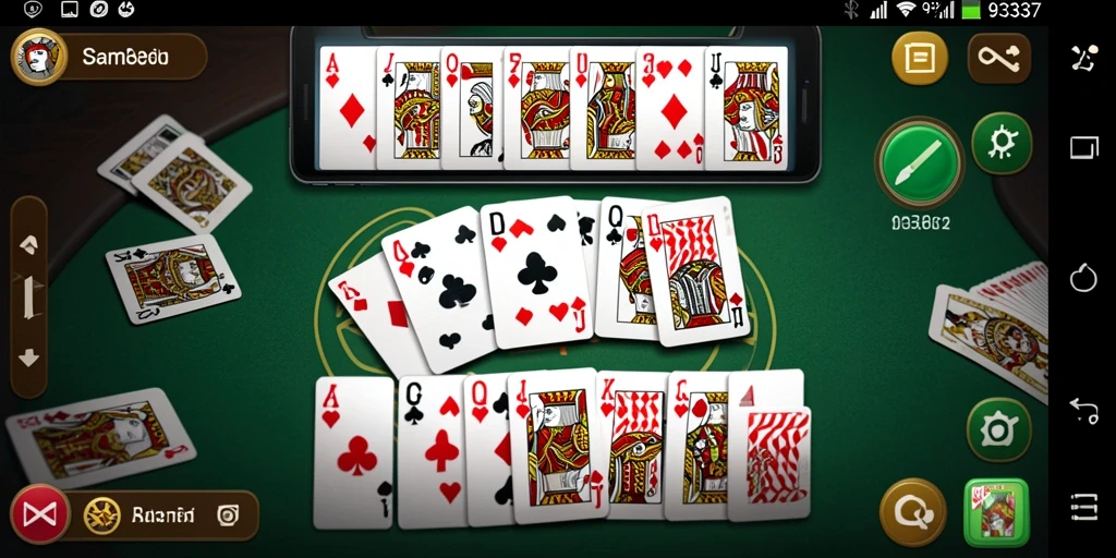 Gameplay 93337 menampilkan keseruan permainan Domino yang mendebarkan.