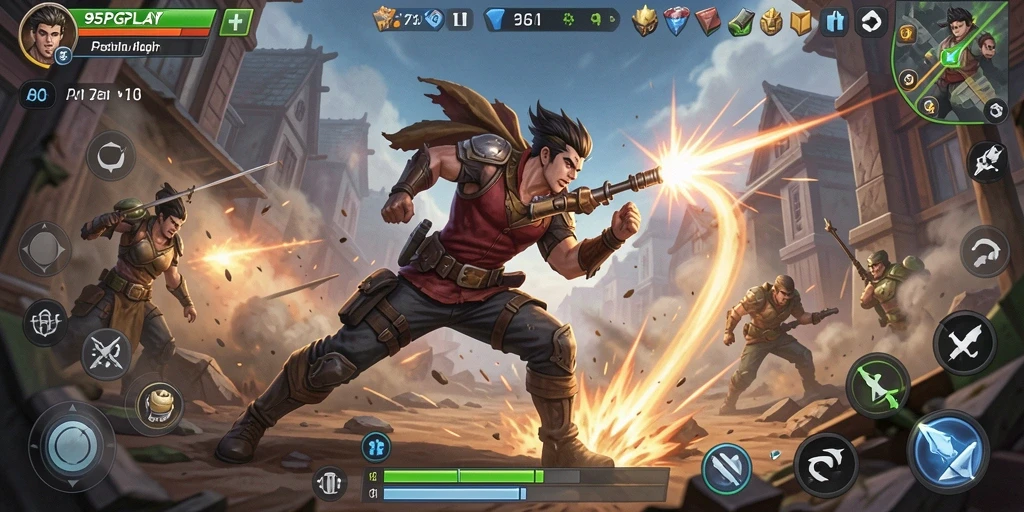 Tampilan gameplay yang seru dalam 95PGPLAY dengan aksi mendebarkan.