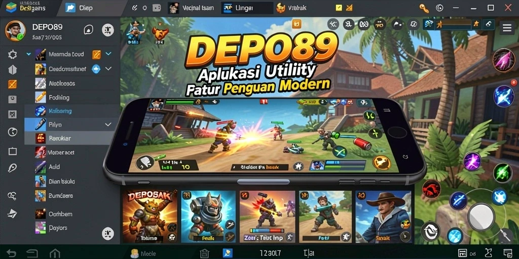 Tampilan aplikasi DEPO89 yang menawan dan fungsional.