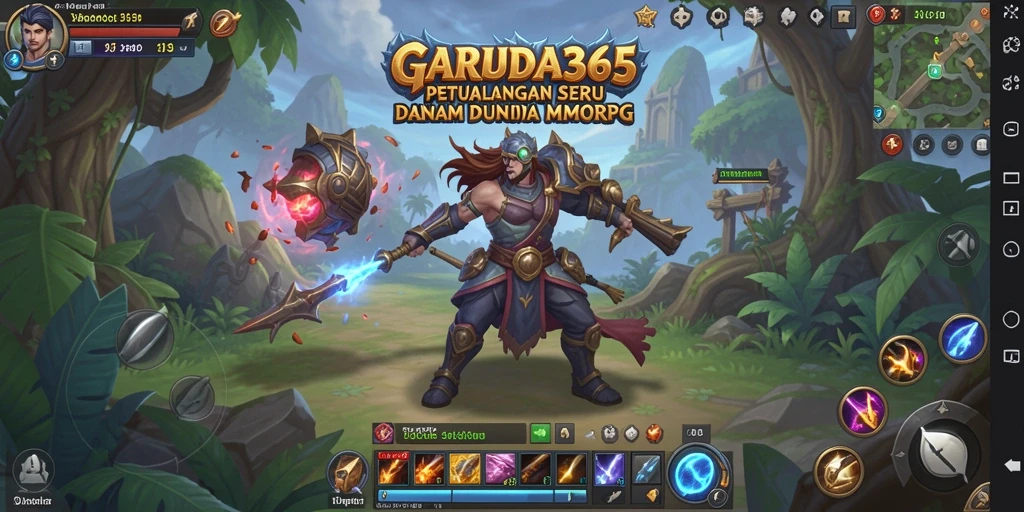 Tampilan gameplay epik dalam GARUDA365 yang penuh aksi dan petualangan.