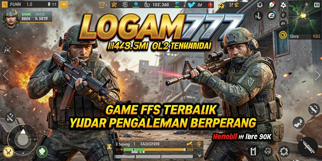 Screenshot aksi intense dari gameplay LOGAM777 yang seru.