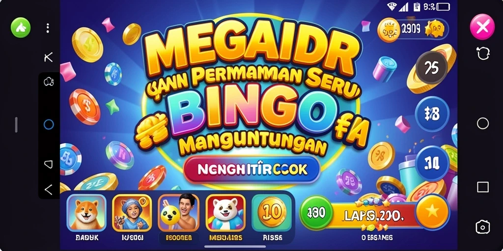 Tampilan gameplay Bingo di MEGAIDR yang menarik dan interaktif.