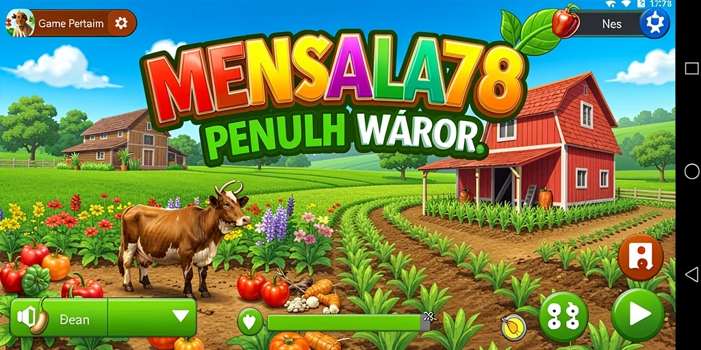 Tampilan gameplay menarik <strong>MENYALA78</strong> yang menunjukkan aktivitas pertanian.