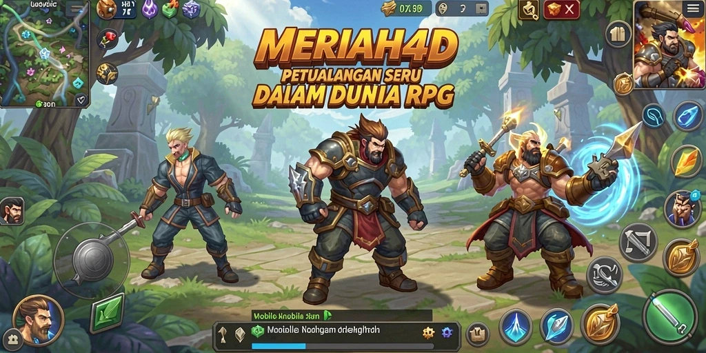 Tampilan gameplay menarik dari MERIAH4D di dunia RPG.
