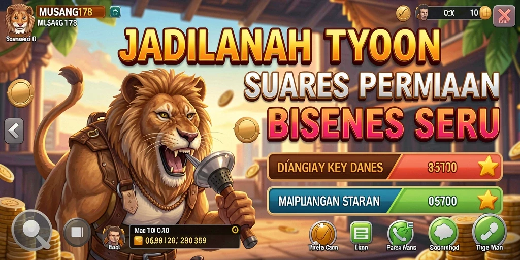 Tampilan gameplay seru MUSANG178 dalam mengelola bisnis.