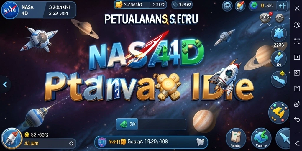 Screenshot utama <strong>NASA4D</strong> menampilkan gameplay yang menarik dan menantang di luar angkasa.