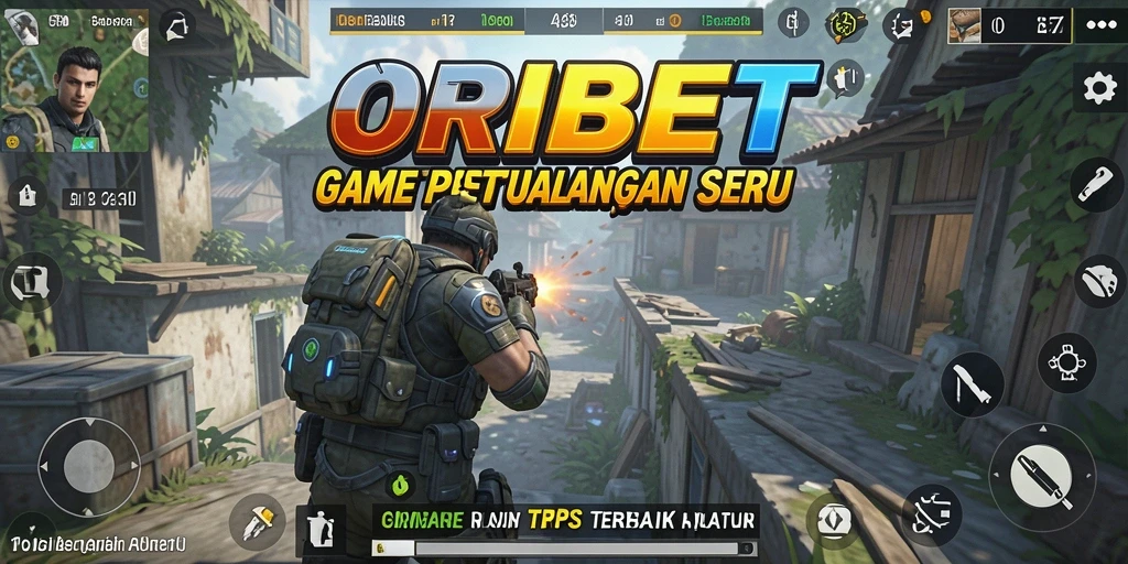 Screenshot gameplay ORIBET yang menampilkan aksi seru dalam pertarungan TPS.