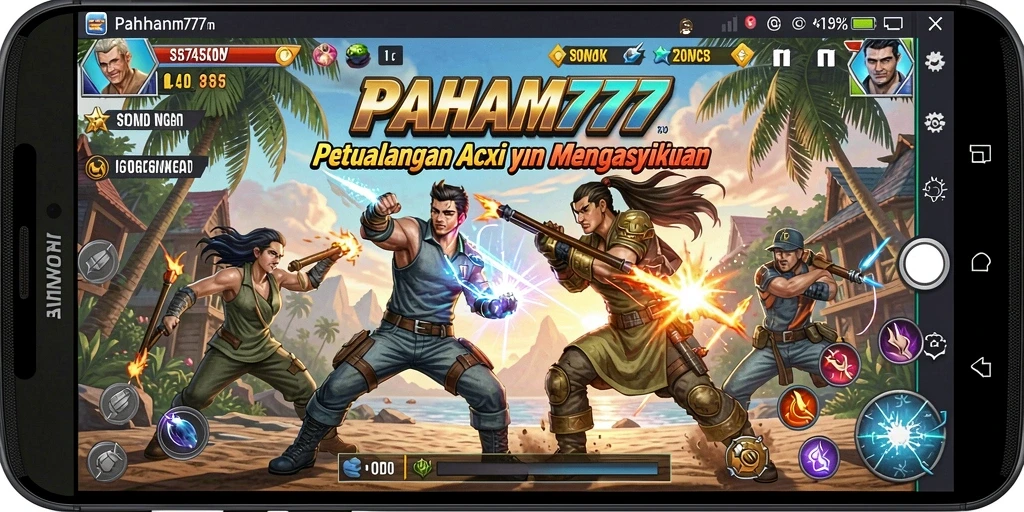 Tangkapan layar menampilkan aksi mendebarkan dalam PAHAM777.