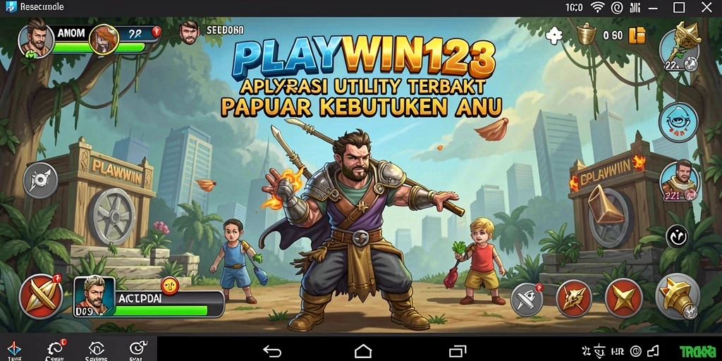 Tampilan antarmuka PLAYWIN123 yang sederhana dan fungsional.