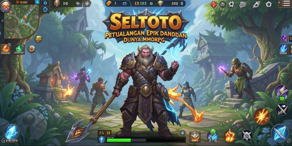 Tampilan gameplay SELTOTO yang menarik dalam dunia MMORPG.