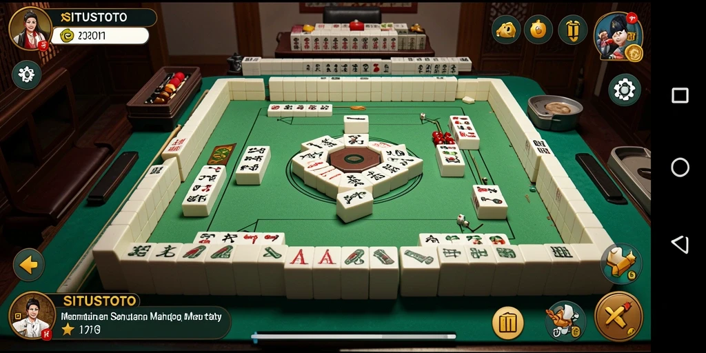Tampilan gameplay Mahjong yang mendebarkan di SITUSTOTO.