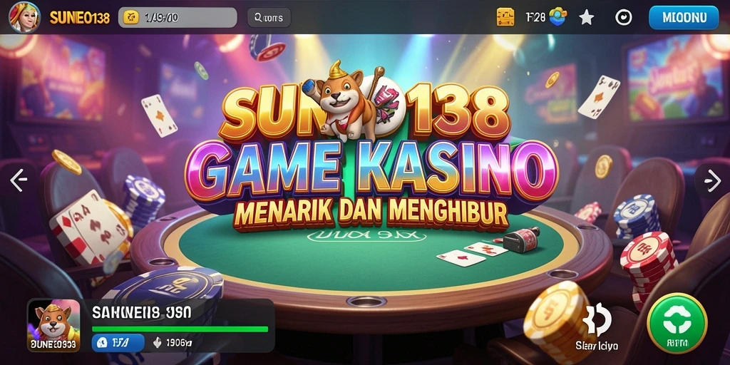 Tampilan screenshot menarik dari gameplay SUNEO138 di kasino.